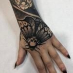 estilo blackwork mariposa