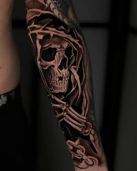 Tatuaje black & grey de Carolina en Ink & Blood, Palma
